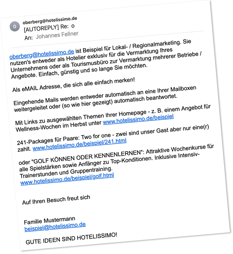 e mail antwortet automatisch